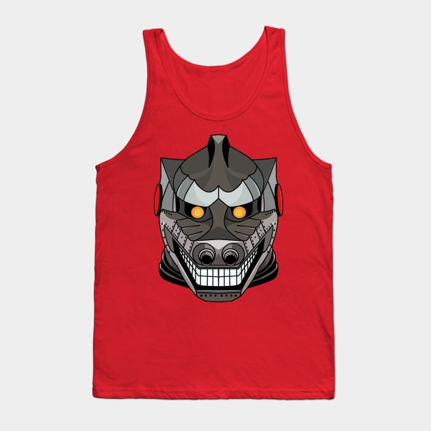 Mecha Godzilla Tee Tank Top by Devindesigns